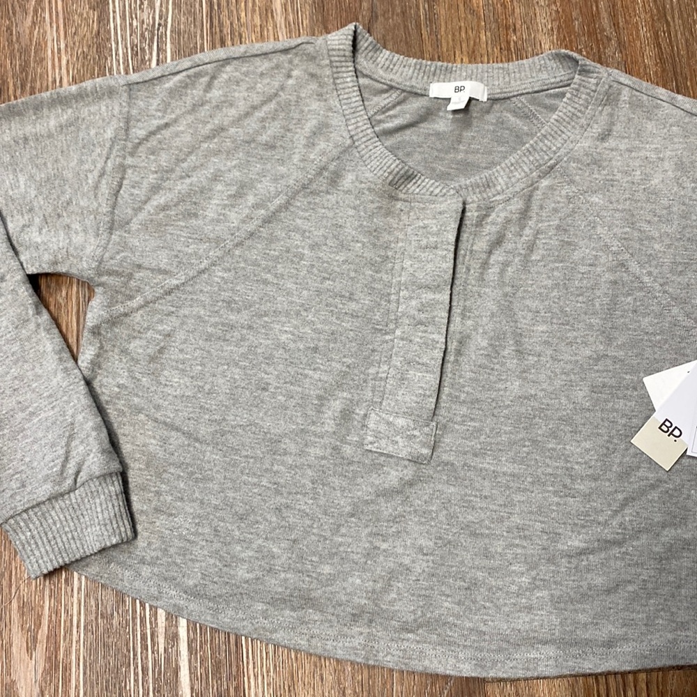 Nordstroms BP Oversized Crop LS Sweater/Top/Sweatshirt